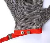 Η αντι ασφάλεια ανοξείδωτου περικοπών φορά γάντια κομμένο πλέγμα ανθεκτικό σε αναπνεύσιμο μετάλλων καλωδίων