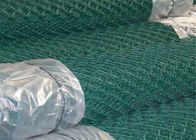 Βινυλίου ντυμένο ύφασμα 50FTx4FT φρακτών πλέγματος συνδέσεων αλυσίδων χάλυβα για την ασφάλεια
