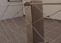 Διακοσμητικό Ferrule εύκαμπτο SS304 πλέγμα σχοινιών καλωδίων για το κιγκλίδωμα σκαλοπατιών