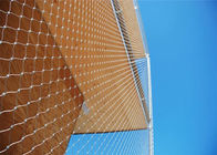Πλέγμα σχοινιών καλωδίων ανοξείδωτου ασφάλειας για την αρχιτεκτονική πρόσοψη οικοδόμησης κατασκευής