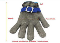 Αντιστρέψιμο επίπεδο 5 γάντια ασφάλειας ανοξείδωτου με το υφαντικό ασημένιο χρώμα λουριών