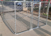 Εγκιβωτισμένο ρείθρο κλουβιών σκυλιών συνδέσεων αλυσίδων 10x10x6ft με την πόρτα
