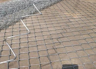 Γαλβανισμένο εν θερμώ Διαμαντένιο συρμάτινο δίχτυ Pvc φράχτη με σύνδεσμο αλυσίδας για παραλία