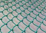 Το PVC έντυσε το γαλβανισμένο φράκτη συνδέσεων αλυσίδων πιάνοντας 2 πράσινων χρώματος ίντσες τρυπών διαμαντιών