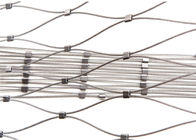 Το ανθεκτικό δίκτυο πλέγματος σχοινιών καλωδίων ανοξείδωτου, 1.2mm 3.2mm Χ τείνει το πλέγμα καλωδίων