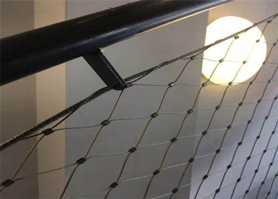 Γεμάτη ασφάλεια κιγκλιδωμάτων σκαλών 2.0MM που πιάνει το εξωτερικό/εσωτερικό διακοσμητικό πλέγμα καλωδίων