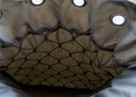 Αντικλεπτικές τσάντες πλέγματος ανοξείδωτου, γκρίζα τσάντα πλέγματος σχοινιών καλωδίων χρώματος