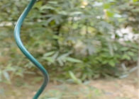 Πράσινος 6mm πάσσαλος υποστήριξης εγκαταστάσεων υποστήριξης καλωδίων ντοματών σπειροειδής