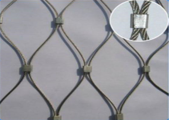 Αρχιτεκτονικό πλέγμα σχοινιών καλωδίων μετάλλων, πτυχωμένη αλιεία με δίχτυα καλωδίων ανοξείδωτου
