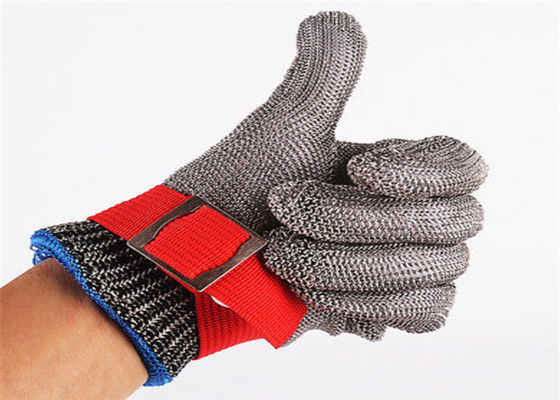 SS304 γάντια ασφάλειας ανοξείδωτου, γάντια πλέγματος μετάλλων για την κοπή